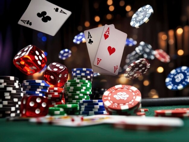 Live dealer casino environment with multiple tables
